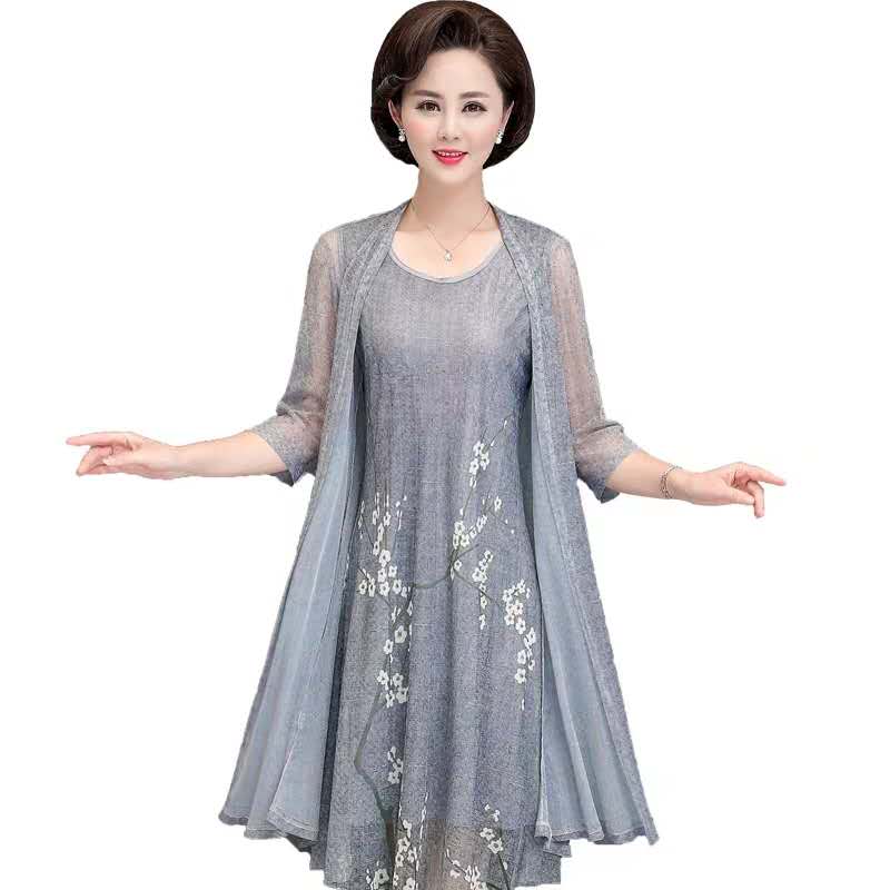 الصيف القطن الكتان 2 قطعة مجمو - مراجعة French Vintage Floral Midi Dress وسعره